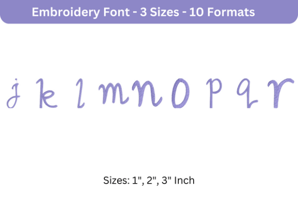 Romantic Font J to R